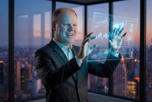 Matt Domo enterprise AI readiness assessment futuristic dashboard visualization for Fortune 500 leaders